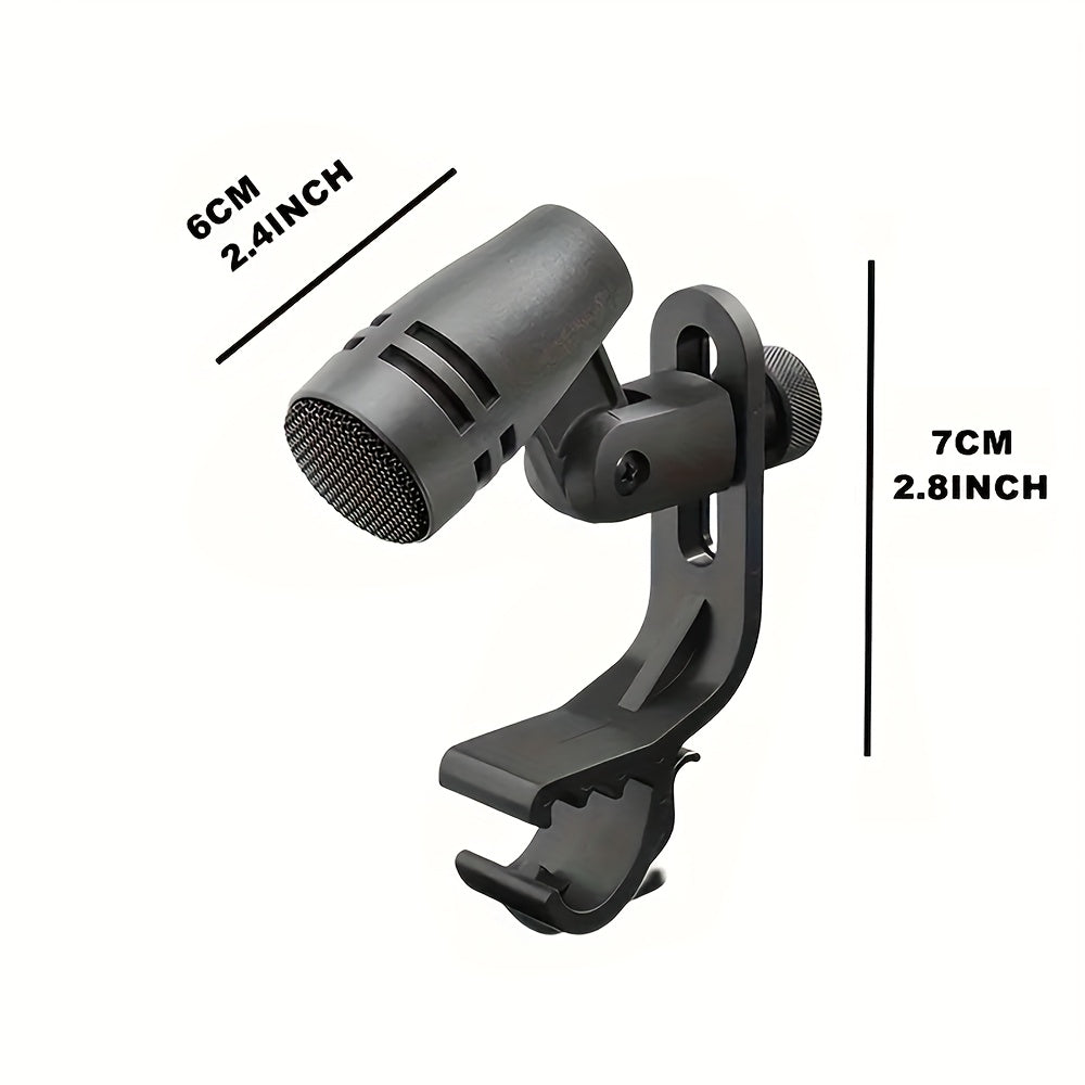 Micrófono dinámico de rueda profesional TAVOSOP con soporte de brazo con clip, alimentado por USB, con conector XLR, para guitarra, podcast, batería y grabación de actuaciones en vivo.