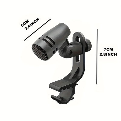 Micrófono dinámico de rueda profesional TAVOSOP con soporte de brazo con clip, alimentado por USB, con conector XLR, para guitarra, podcast, batería y grabación de actuaciones en vivo.