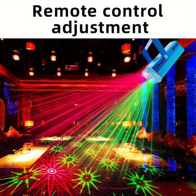 Luces de Disco DJ Activadas por Voz Multimodo - Proyector de Luz LED para Fiestas con Alimentación USB para Eventos en Interiores, Cumpleaños, Club, Baile, Karaoke, Halloween y Actuaciones Navideñas