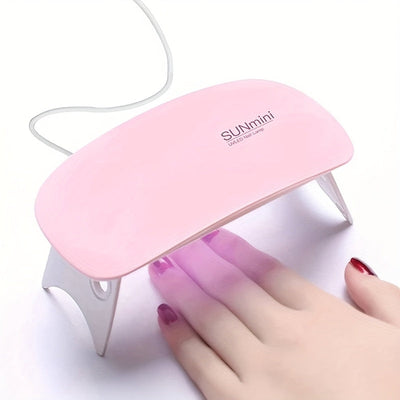 Linterna semipermanente para uñas, lámpara profesional plegable USB, secador de uñas portátil para hogar y salón, ideal para gel y todo tipo de arte en uñas