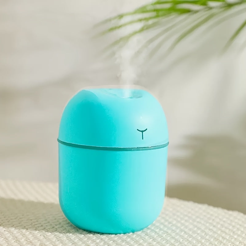 Humidificador Portátil USB Little Y Niu Niu & Difusor de Aromaterapia - Funcionamiento Silencioso, Niebla Fina, 3 Colores (Rosa/Blanco/Azul), Diseño Compacto para Hogar, Oficina, Dormitorio