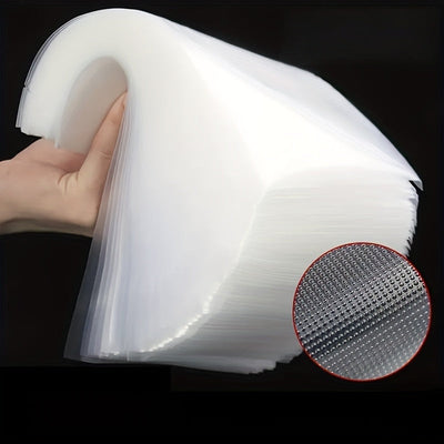 100pcs Bolsas de Sellado al Vacío PE, Grado Alimenticio para Mantener la Frescura, Resistentes y Duraderas, Bolsas de Envoltura para Ahorrar Alimentos para Máquinas de Sellado al Vacío, Sellado al Vacío|Almacenamiento Transparente|Material PE Duradero