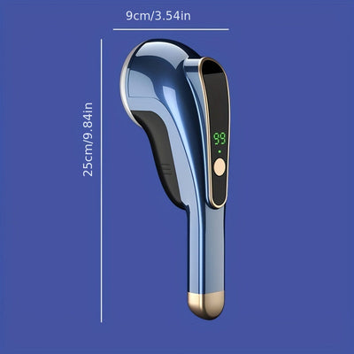 Eliminador de vello de ropa lavable recargable, eliminador de vello de suéter, eliminador de vello de suéter portátil eléctrico, afeitadora de bolas adecuada para ropa y muebles, azul