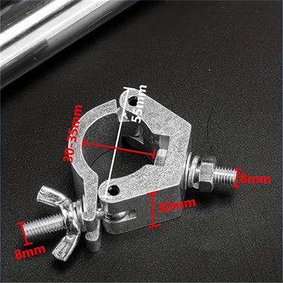 Fijador de aleación de aluminio, hebilla universal cruzada, hebilla de andamio, hebilla de conexión de tubo circular, gancho de luz de escenario, hebilla simple, hebilla de doble anillo ¡Feliz Eid Al-Adha!