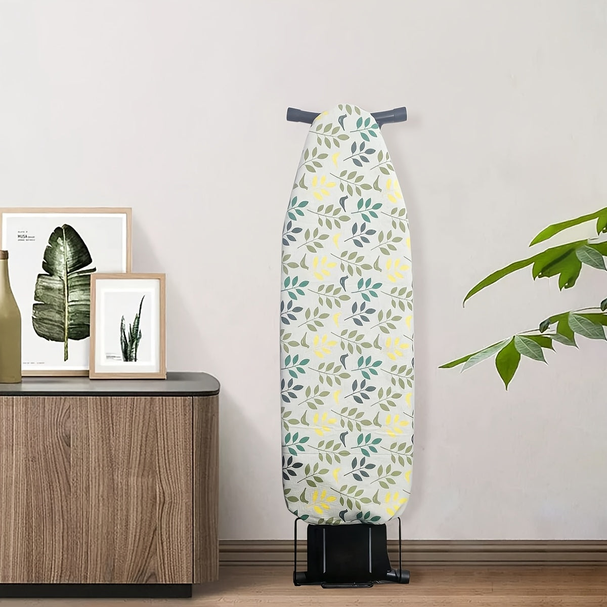 1 pieza, funda de tabla de planchar estándar de 15,02 x 54,0 pulgadas con protección de bordes y alfombrilla antideslizante - Patrón floral azul, material PVC, incluye soporte ajustable, ideal para decoración del hogar y la lavandería, decoración de la l