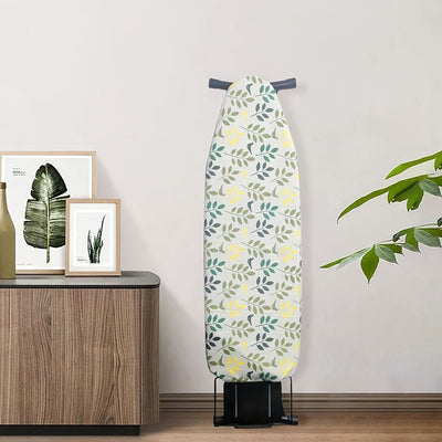 1 pieza, funda de tabla de planchar estándar de 15,02 x 54,0 pulgadas con protección de bordes y alfombrilla antideslizante - Patrón floral azul, material PVC, incluye soporte ajustable, ideal para decoración del hogar y la lavandería, decoración de la l