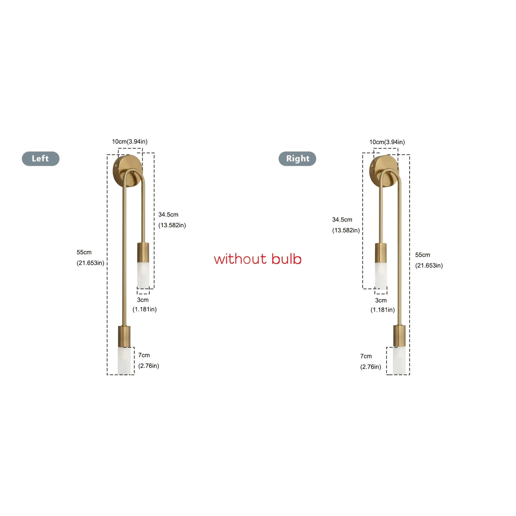 2 piezas de modernos y minimalistas soportes de pared - Diseños elegantes de metal negro y dorado, fuente de luz G9, cableados, perfectos para decoración de sala de estar, dormitorio y pasillo, excluye bombillas, luces de decoración de pared | Soportes d