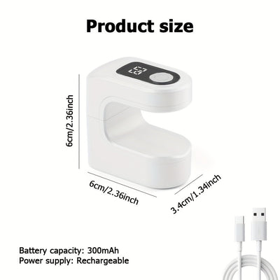 Mini lámpara portátil para uñas con pantalla digital, carga USB, ideal para gel de plástico, uso en casa, viajes y salones, imprescindible para amantes de la belleza, regalo perfecto para cumpleaños y festividades