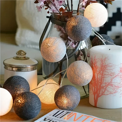 Luz de hadas redondas de 1.5m de color - 10 LED, brillo suave, ideal para decoración de vacaciones, bodas, fiestas y luces de Navidad en casa | Perfecto para fondos de fotografía y atmósfera festiva