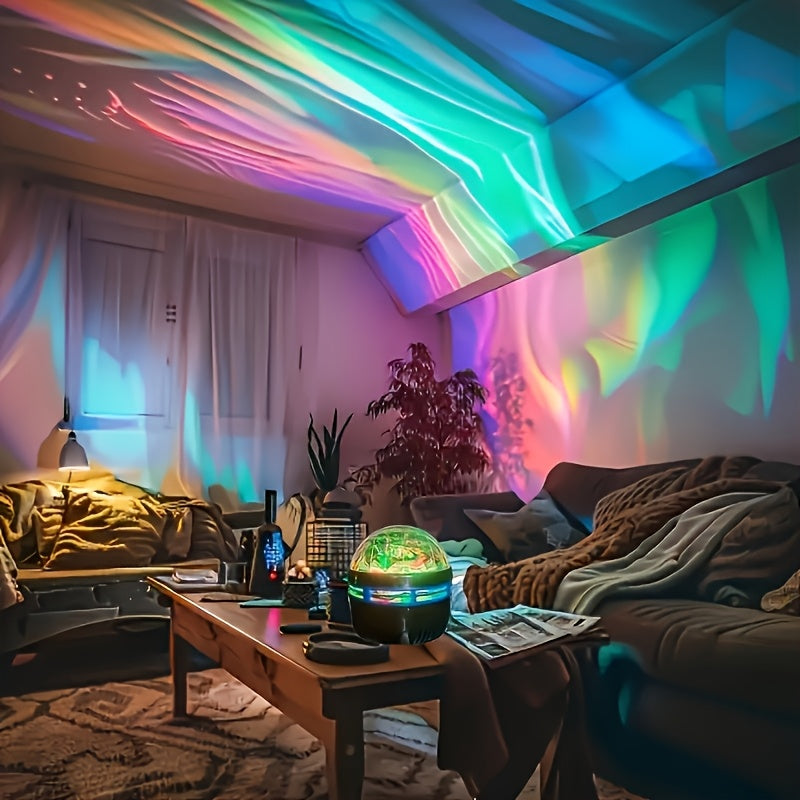 Luz de proyección LED Aurora Boreal con control remoto RGB, alimentación USB, proyector de galaxia estrellada, luz nocturna para habitación, decoración para adultos, cine en casa, decoración para bodas, regalo de luz mágica, fiestas y decoración del hoga