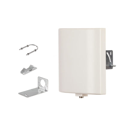 Panel de antena WiFi de doble banda - Ganancia de 15dBi, alcance largo al aire libre, direccional para routers inalámbricos y tarjetas de red, antena compacta con instalación fácil para conectividad de Internet en casa, routers WiFi para PC, conectividad