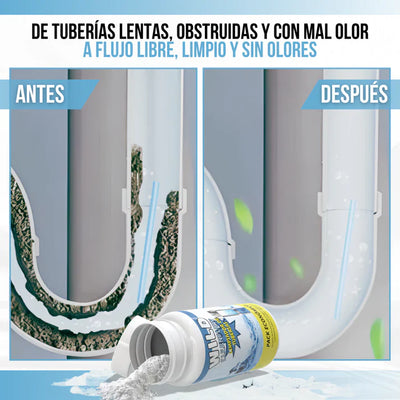 Destapa cañeria Wild Cleanflow™ - Desatasca sin esfuerzo. Limpia desde la raíz