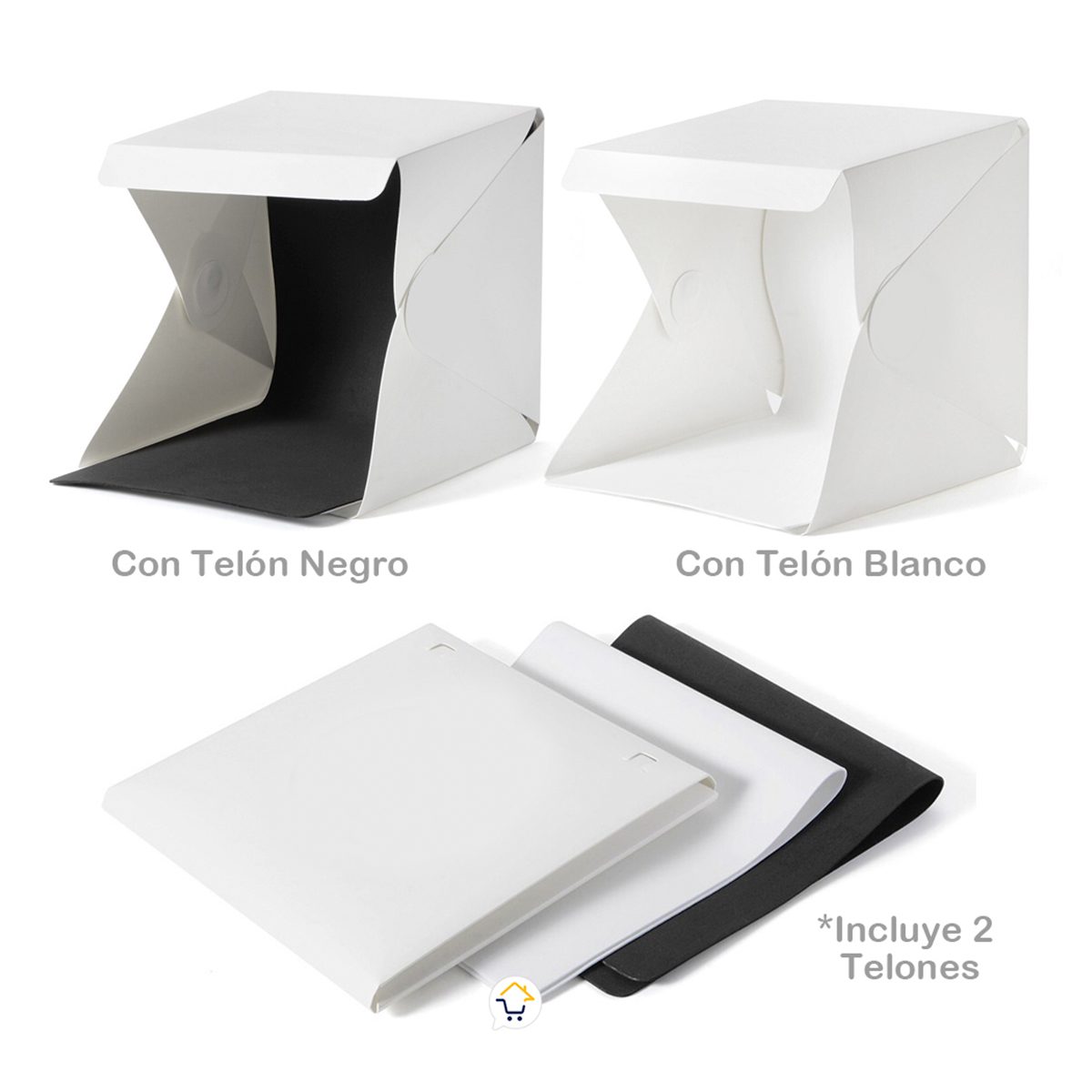 Mini Estudio Fotografía Caja de Luz LED Fotos Plegable HL11031