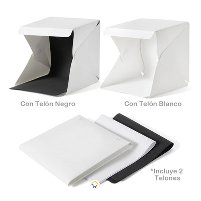 Mini Estudio Fotografía Caja de Luz LED Fotos Plegable HL11031