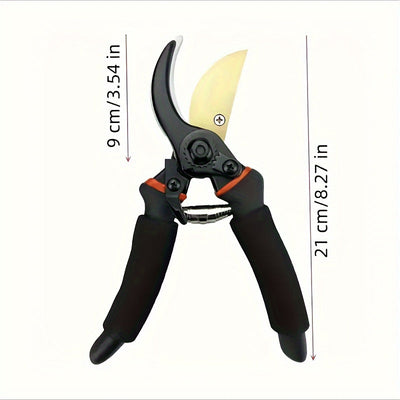 1pc Tijeras de Poda Ergonómicas - Acero al Carbono, Tijeras de Jardín Ahorradoras de Trabajo para Árboles Frutales y Arreglos Florales, Herramienta de Jardinería para el Hogar