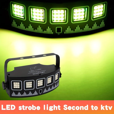 Luz estroboscópica LED de cambio de color YSH USB con control remoto - Lámpara de techo para KTV, escenario de DJ, discoteca, fiesta en casa, club, decoración de Navidad, Halloween, Acción de Gracias, Año Nuevo, perfecta para hogares, bares, restaurantes