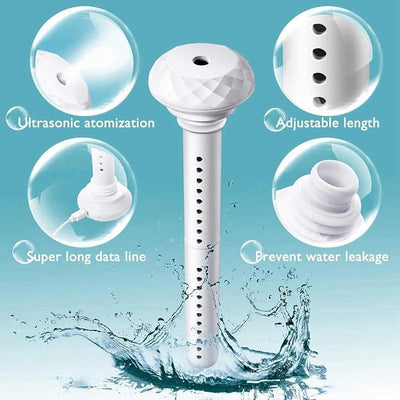 Humidificador compacto con USB, diseño portátil y elegante, ideal para viajes, oficina, hotel, auto y hogar, sin necesidad de botella de agua, fácil de usar con hisopo empapable - DYFDYF