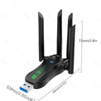 Un Potente Repetidor de Adaptador Wi-Fi USB - Amplificador de Red Inalámbrica de Doble Antena de 300Mbps, Convertidor de Wi-Fi Portátil para Escritorio, Refuerzo de Señal Estable para el Hogar, Cobertura Completa de Red, Adaptador de Alimentación USB con
