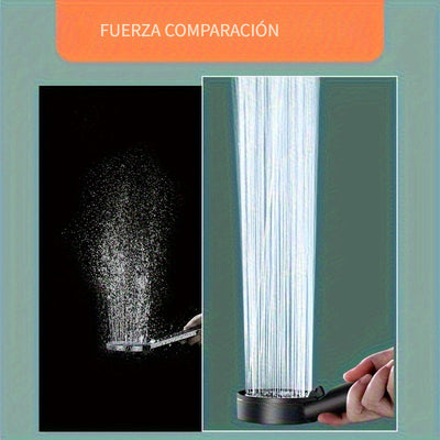 1 unidad, Cabezal de ducha multifuncional con 5 modos de alta presión, accesorio de baño ahorrador de agua, ducha de mano ajustable para una mejor experiencia de baño