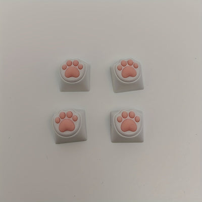 Conjunto de 4 piezas de Teclas de Computadora con Forma de Garra de Gato Kawaii para Teclado Mecánico Cherry MX ESC Key Cross Axis