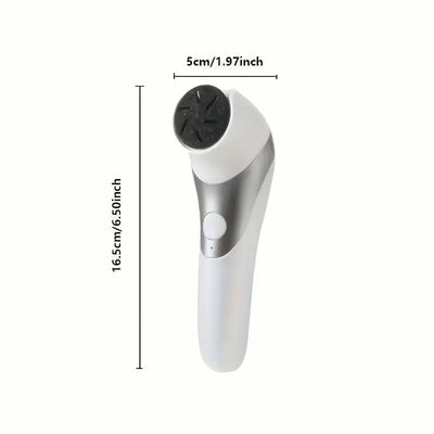 Fila de pies eléctrica - Conjunto profesional de eliminación de pies - Kit de herramientas de pedicura, recargable por USB - Ajuste de múltiples velocidades - Incluye 4 cabezales de pulido, adecuado para pies gruesos de color beige claro, pies suaves, pe