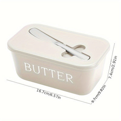 Juego de caja de mantequilla y cuchara de mantequilla PP para hotel, hogar y restaurante, plato de mantequilla, grado alimenticio, caja multiusos conveniente, plato de servicio, plato de mantequilla.