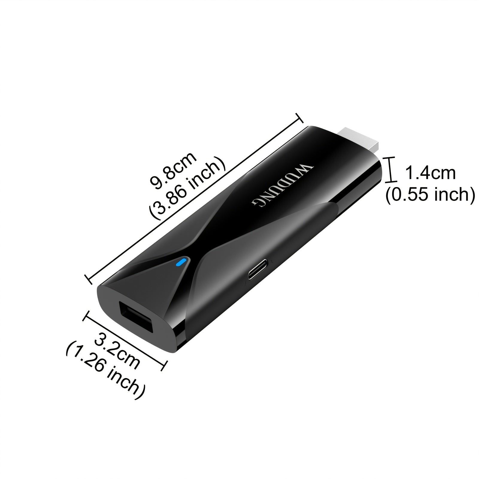 2025 Nuevo Upgrade WUDUNG TX8 Negro Original Mini TV Stick de Red Inteligente Caja de Encuentro Android 10 WIFI Inalámbrico 5.0 Procesador Quad-Core Allwinner H313 Soporta 4K Ultra HD Soporta DLNA Miracast TV Stick Dispositivo de Red Streaming Media Play