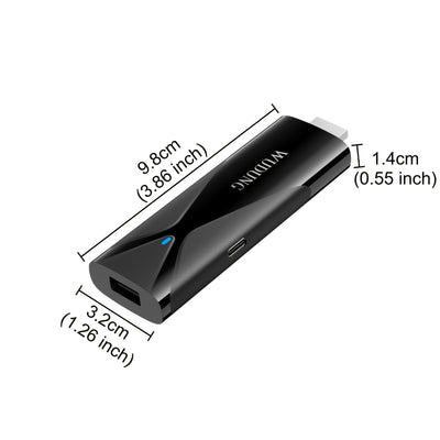 2025 Nuevo Upgrade WUDUNG TX8 Negro Original Mini TV Stick de Red Inteligente Caja de Encuentro Android 10 WIFI Inalámbrico 5.0 Procesador Quad-Core Allwinner H313 Soporta 4K Ultra HD Soporta DLNA Miracast TV Stick Dispositivo de Red Streaming Media Play
