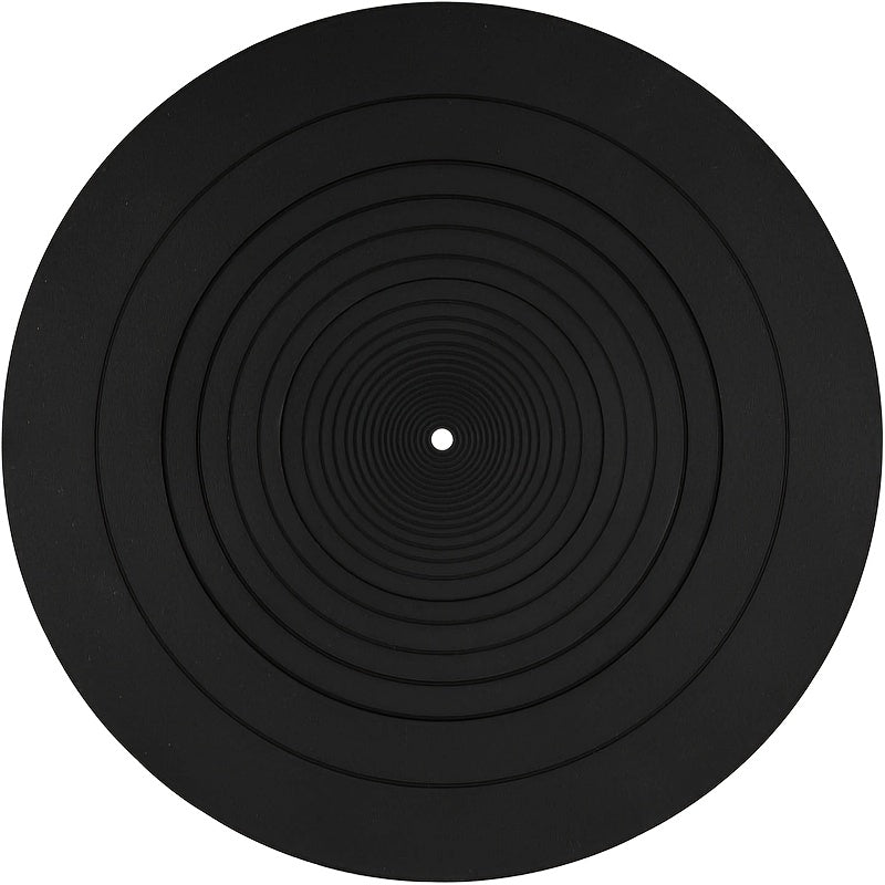 1 pieza de bandeja de fonógrafo de silicona vintage, diseñada específicamente para discos de vinilo, adecuada para todos los tipos de fonógrafos, con diseño retro para la reproducción de discos que ofrece excelente estabilidad e inmersión.