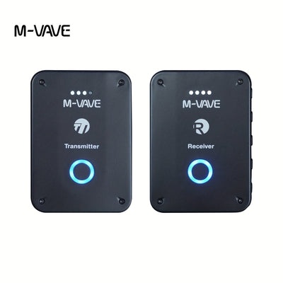 Sistema de micrófono inalámbrico WP-9 de 2,4 GHz con monitor de auriculares, transmisor y receptor recargable por USB-C, funcionalidad de estéreo/mono/silencio, conectividad universal, alimentado por batería de litio