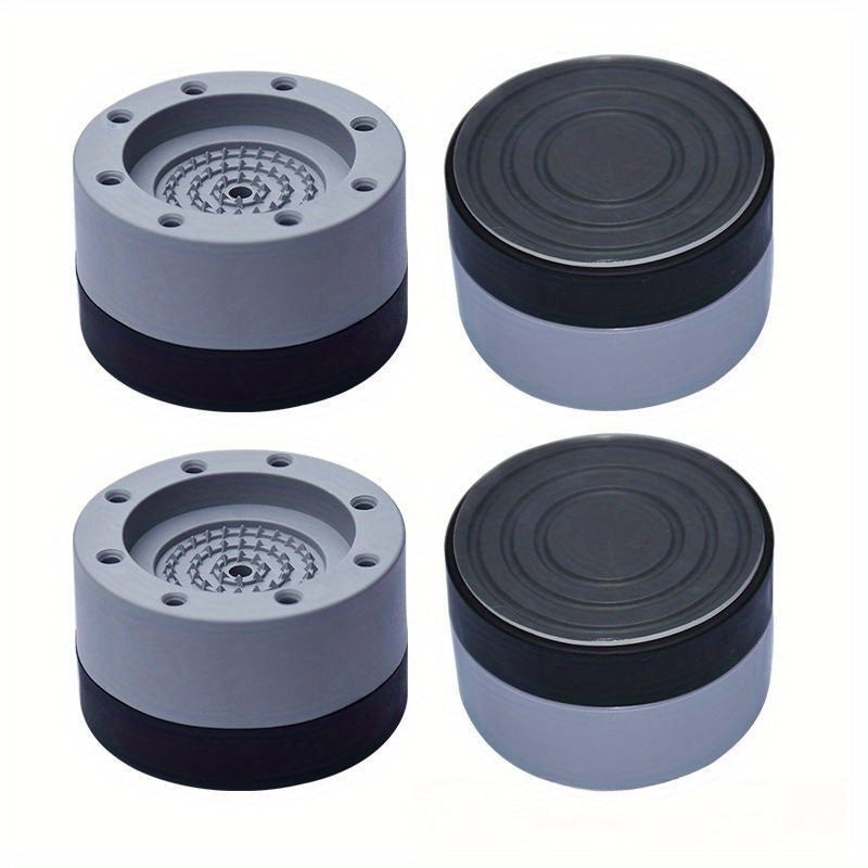 4pcs Almohadillas Niveladoras Antideslizantes de Altura Ajustable - Plástico Resistente con Base de Goma para Lavadora, Refrigerador, Congelador y Electrodomésticos & Decoración del Hogar, Estabilizadores de Aplicaciones, Diseño Elegante, Construcción Du