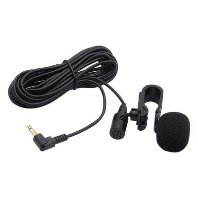 Micrófono De Audio Para Coche 3,5mm Clip Jack Plug Mic Estéreo con externo con cable para auto