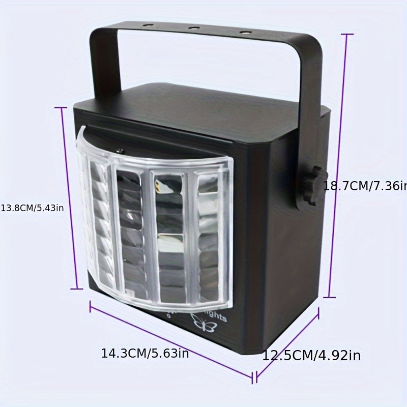 Mini Luz Láser de Fiesta con Alimentación USB YSH | Efectos LED y Láser Multicolor con Control Remoto | Cuerpo Portátil de Hierro | Activado por Voz, Batería No Recargable | Ideal para KTV, DJ, Cumpleaños, Bodas, Halloween, Acción de Gracias, Navidad y F