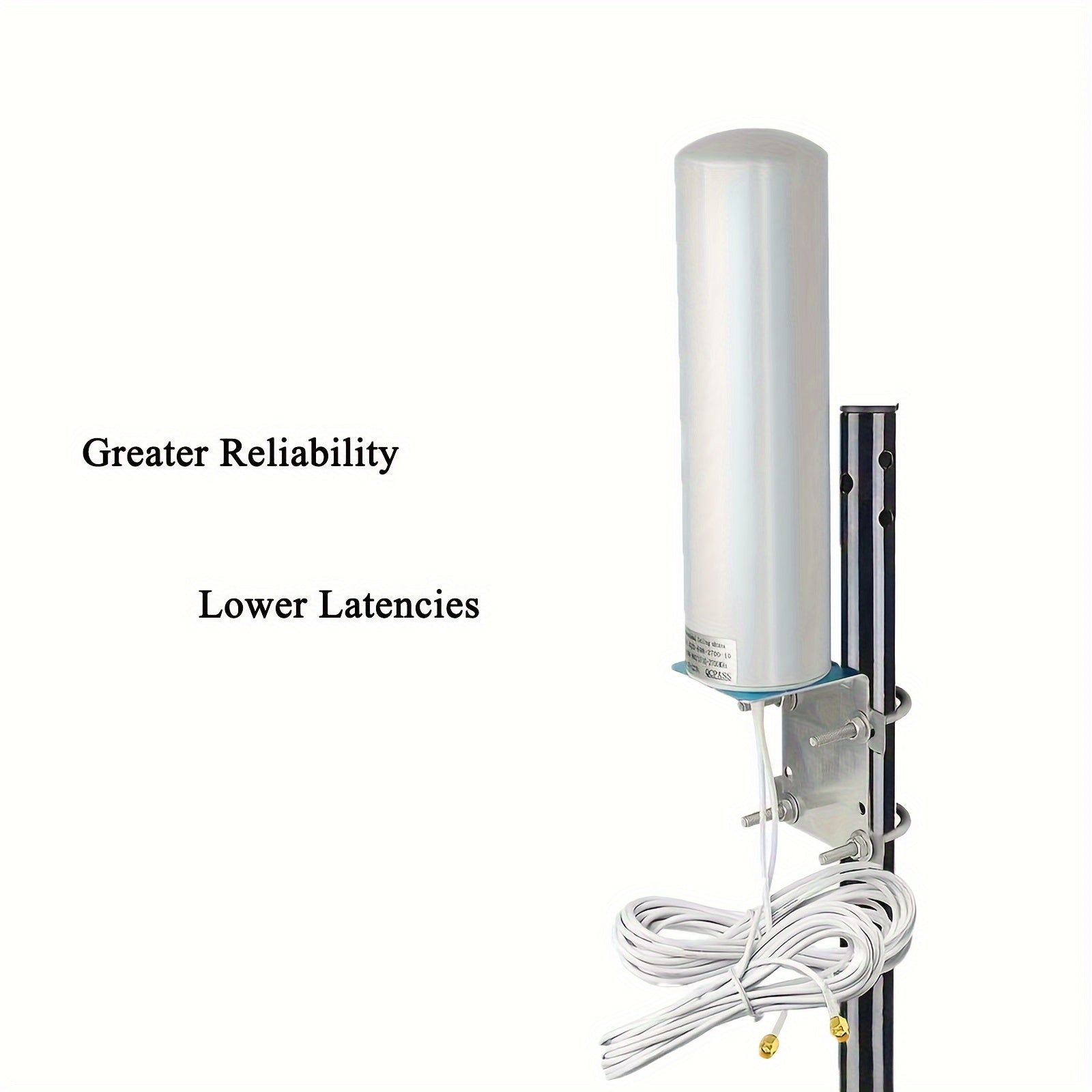 Antena Omni-Direccional 4G LTE para Router Móvil Exterior, Antenas 2X2 MIMO con Alto Ganancia de 28dBi y Cable SMA Macho de 5 Metros