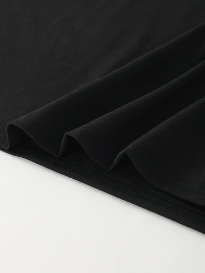 1 camiseta DC Warner para hombre con diseño de Batman, cuello redondo casual en negro con símbolo de murciélago en blanco, tela suave de poliéster, ideal para deportes, fiestas y ropa casual, regalo perfecto para fans, cómodo ajuste | Camiseta estampada