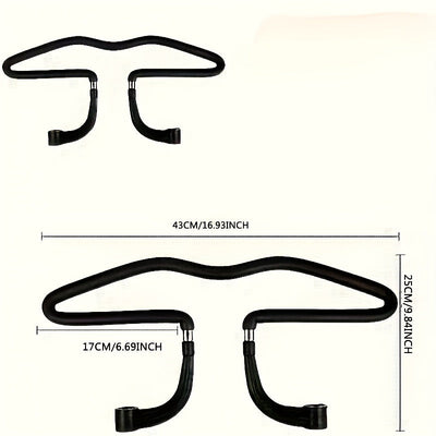 Nueva y mejorada gancho de asiento de coche multifuncional de acero inoxidable - Plegable, adecuado para abrigos y bolsas de embalaje de trajes, bolsas de snacks, compatible con la mayoría de sedanes y SUVs.