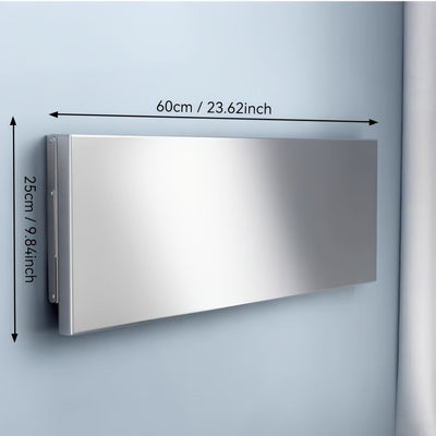 Estante plegable de acero inoxidable para montar en la pared - Organizador de cocina sin ensamblaje y resistente al óxido, con almacenamiento abierto para especias, utensilios y ollas - Diseño clásico que ahorra espacio para cocinas modernas, almacenamie