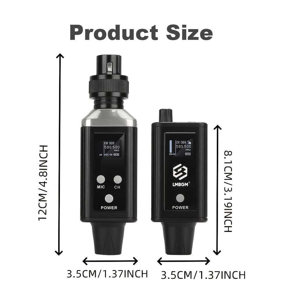 Sistema de monitoreo inalámbrico UHF LMBGM, recargable por USB, con auriculares, múltiples receptores, para escenario, estudio, iglesia, actuación, karaoke.