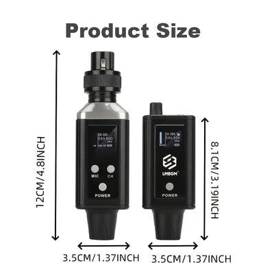Sistema de monitoreo inalámbrico UHF LMBGM, recargable por USB, con auriculares, múltiples receptores, para escenario, estudio, iglesia, actuación, karaoke.