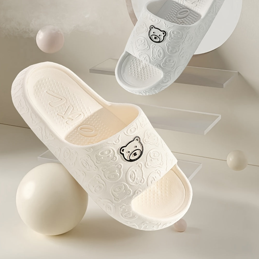 Pantuflas nuevas para mujer, suaves, sandalias de verano para baño y ducha, antideslizantes, suela blanda EVA, unisex