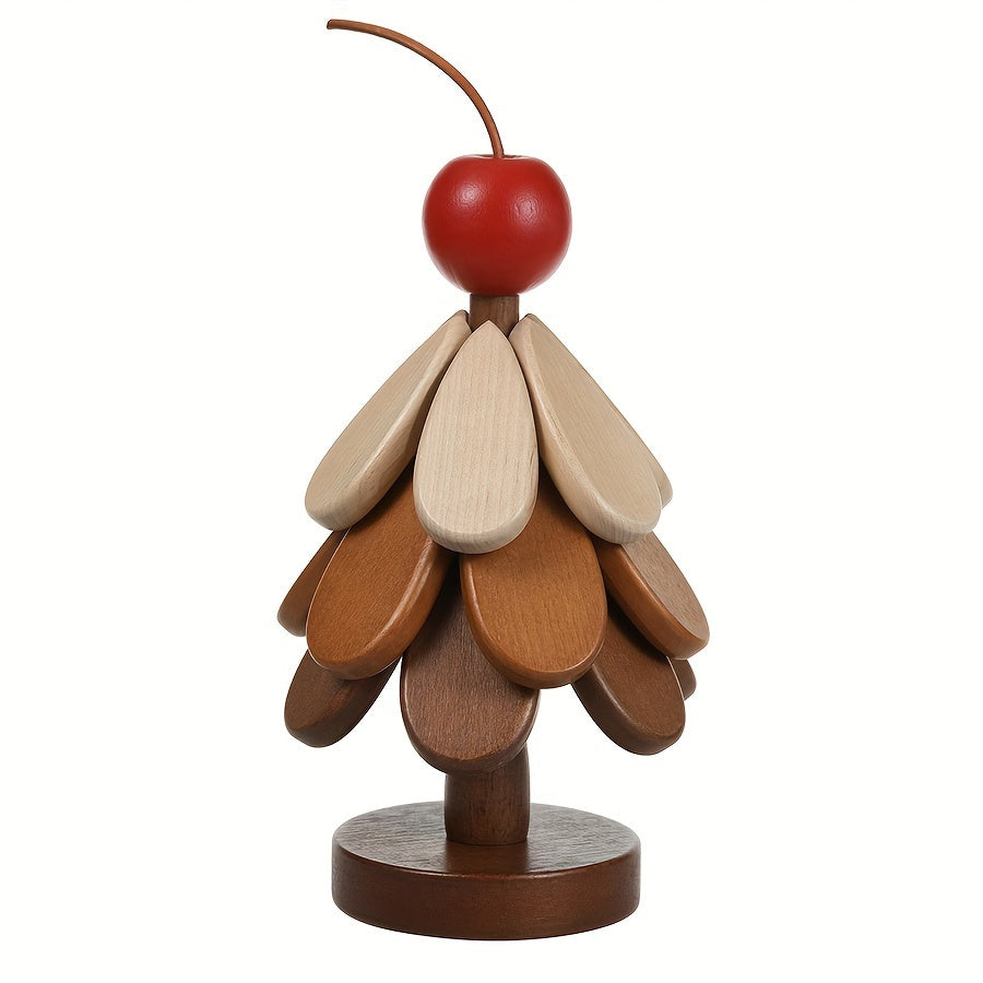 Posavasos de árbol de Navidad de madera, almohadilla creativa resistente al calor en forma de árbol, manteles individuales de madera para cocina y comedor, sin cubierta, sin acolchado, decoración del hogar.