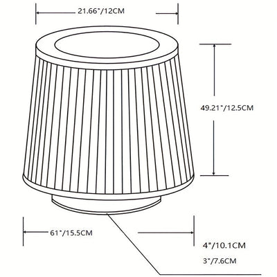 1 Pieza, Filtro De Aire De Malla, Acero Inoxidable, Tela No Tejida, Material De Manga De Goma, Aire Limpio Y Transparente, Adecuado Para Filtrar Gases En Automóviles, Cocinas, Baños, Etc