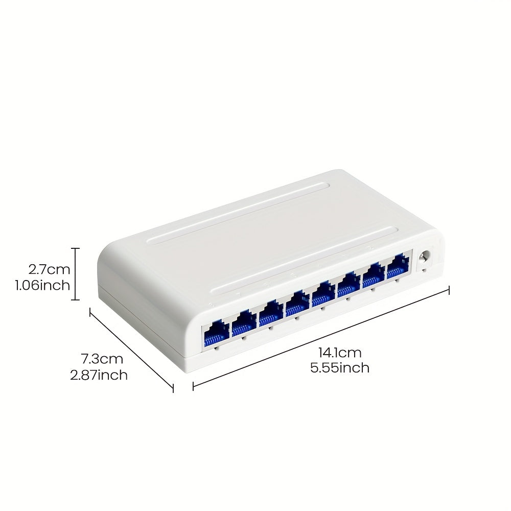 Conmutador de red Ethernet de 1 Gb, alimentado por USB, voltaje de funcionamiento ≤36V, modo E-Wink, control por botón, conmutador multiporta para red, no requiere batería, compatible con múltiples redes.
