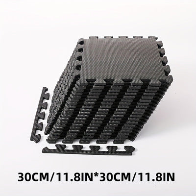 14 piezas de tapetes de espuma EVA entrelazados, juego de tapetes de gimnasia de color sólido de 30 cm cuadrados, tapete de juego lavable a mano para dormitorio, sala de estar, balcón, jaula para mascotas - Esencial para las vacaciones de Navidad
