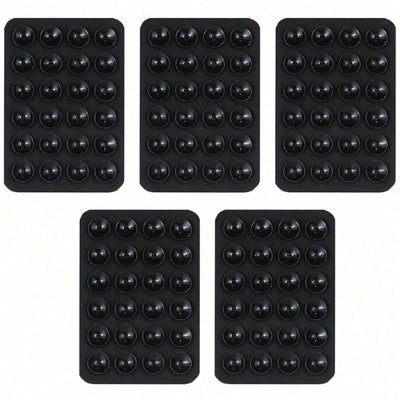 5 piezas de agarre de silicón para teléfono móvil con 24 soportes pequeños de ventosa, compatible con iPhone y Android: agarres adhesivos para selfies y videos, ideal para ducha y pared, regalo perfecto para cumpleaños de amigos