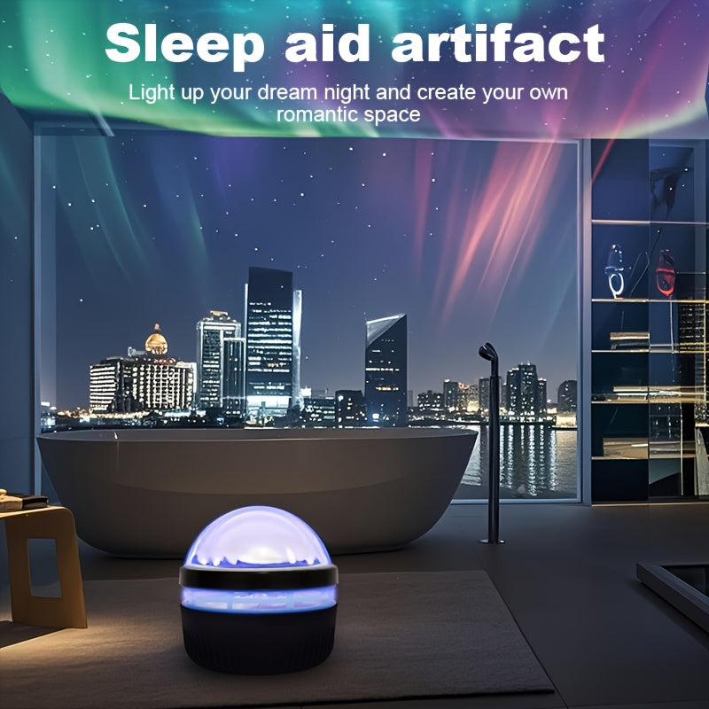 Luz de proyección LED Aurora VIVIDAY, para proyector de estrellas de la galaxia, proyector de luz nocturna para dormitorio, proyector de estrellas, decoración de habitación para adultos, cine en casa, techo, decoración de regalo, camping, decoración de b