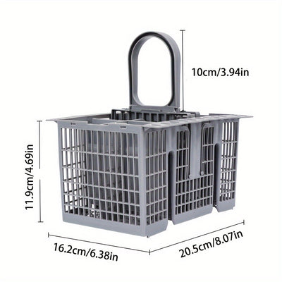Adaptador Versátil para Cesta de Cubiertos de Lavavajillas - Compatible con Hotpoint, Bauknecht y Más - Accesorio de Almacenamiento de Cuchillos y Tenedores de Plástico Duradero, Multifuncional, C00257140