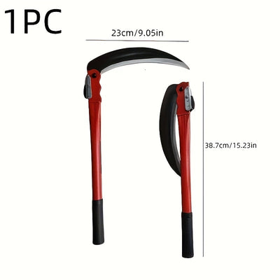 1 Pares de Tijeras Plegables de Acero de Carbono Duraderas, Herramienta de Poda Portátil para Jardín con Asidero Cómodo y Bloqueo de Seguridad, Adecuado para el Cuidado de Césped y Jardín - Sin Batería, Herramientas de Mantenimiento de Jardín | Diseño Pl