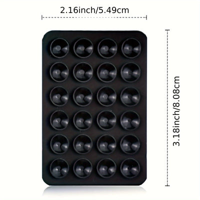 5 piezas de agarre de silicón para teléfono móvil con 24 soportes pequeños de ventosa, compatible con iPhone y Android: agarres adhesivos para selfies y videos, ideal para ducha y pared, regalo perfecto para cumpleaños de amigos