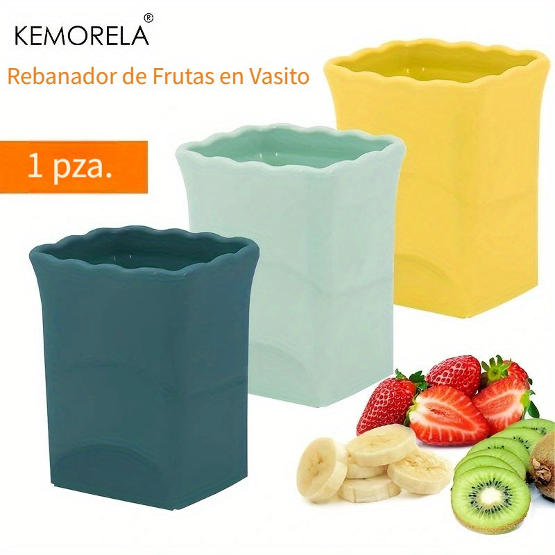 1pc Cortador de Frutas Multifunción KEMORELA - Material ABS, Gadget de Cocina Sin Carga para Preparación Rápida de Ensaladas, Cortador de Huevos y Plátanos, Cortador de Fresas, No Requiere Batería
